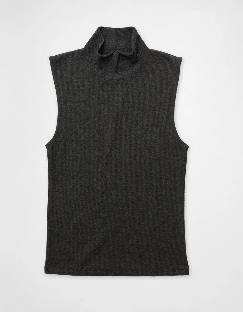 American Eagle  AE Plush Mock Neck Tank Top for Women | Best Price UAE