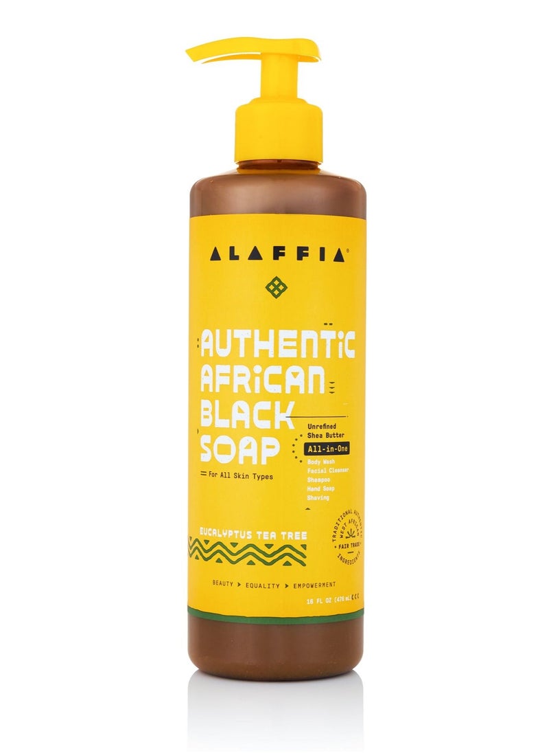 AUTHENTIC AFRICAN BLACK SOAP ALL-IN-ONE - EUCALYPTUS TEA TREE, 16 OZ - pzsku/ZD48387570C4B5B74296AZ/45/_/1658740240/2766f496-5712-4aaf-82e1-06f99d4cdf18