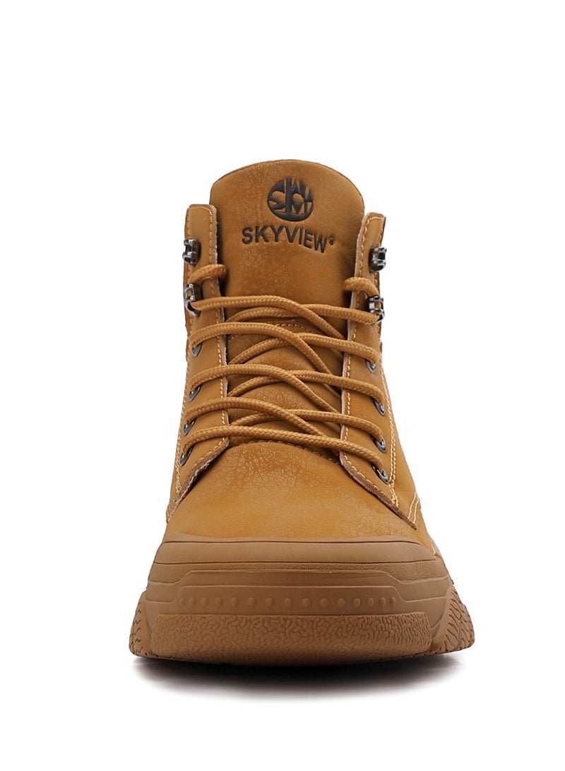 Sky View Boots Men's High Top Ankle Boots Anti-Slip Outdoor Hiking Fashionable Work Shoes - Image 4