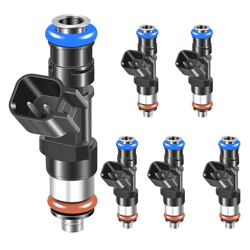 STZJAYE Fuel Injectors 0280158055 Set of 6 Compatible with Ford Ranger 2005-2011,for Explorer 2007-2010,for Mustang 2005-2010,for Mazda B4000 2005-2010,for Mercury Mountaineer 2006-2010 4.0L Injector - Image 1