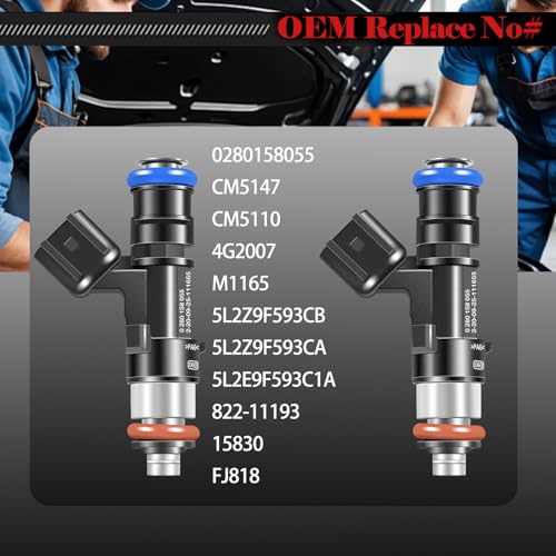 STZJAYE Fuel Injectors 0280158055 Set of 6 Compatible with Ford Ranger 2005-2011,for Explorer 2007-2010,for Mustang 2005-2010,for Mazda B4000 2005-2010,for Mercury Mountaineer 2006-2010 4.0L Injector - Image 3