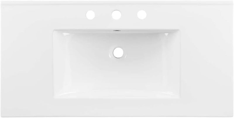 Modway مودواي EEI4203WHI كايمان 36 حوض حمام أبيض - Image 2