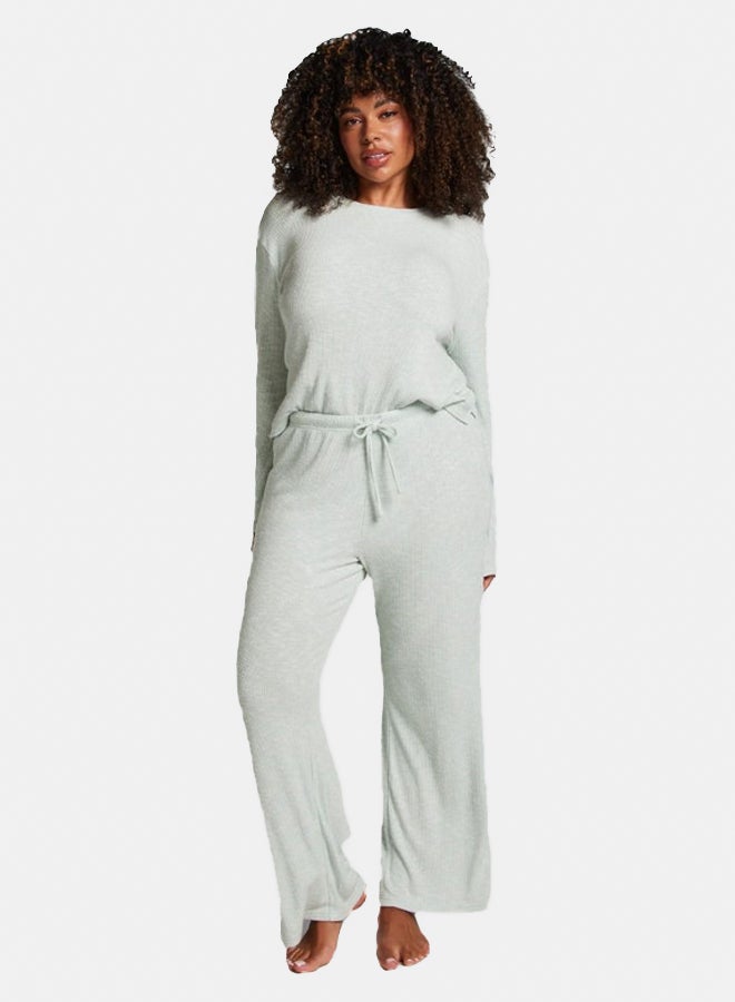 hunkemoller Wide Leg Jersey Pajama Pants  - Image 4