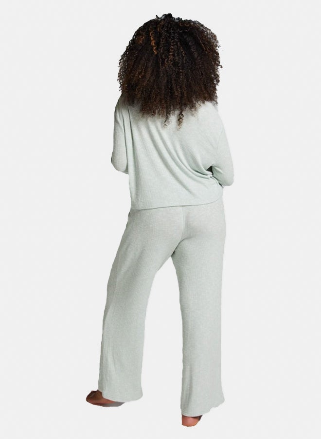hunkemoller Wide Leg Jersey Pajama Pants  - Image 3