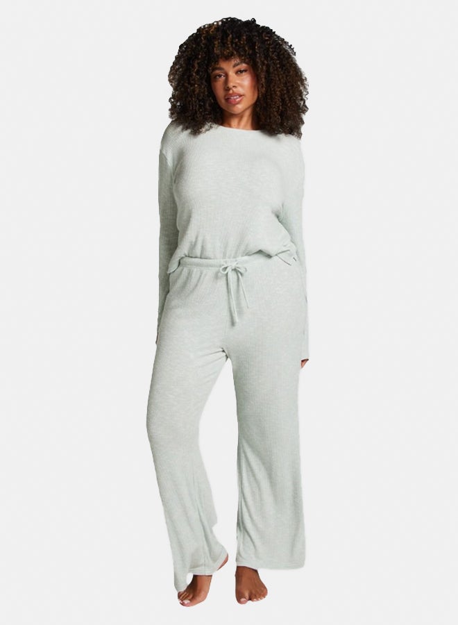 hunkemoller Wide Leg Jersey Pajama Pants  - Image 1