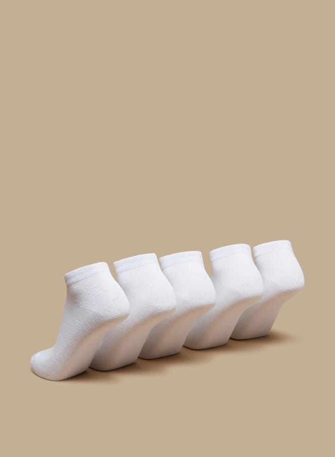 JUNIORS Textured Ankle Length Socks - Set of 5 - Image 3