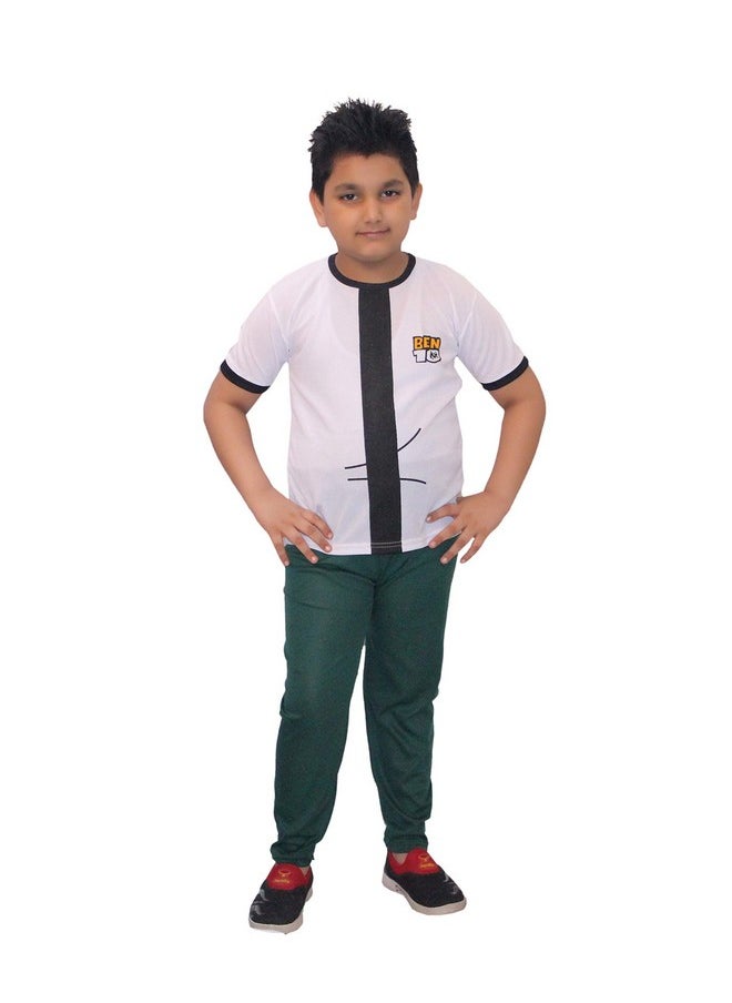 Kaku Fancy Dresses Kaku Fancy Dresses Boy'S Ben10 Polyester Dress For Kids For Annual Function/Theme Party/Stage Shows, Multicolor  - Image 1