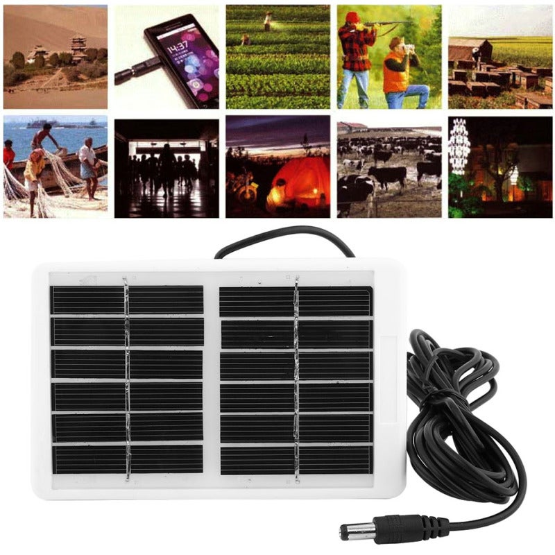 6V 1.2W Outdoor Multi Function Portable Waterproof Solar Panel Charger for Emergency Lamp Fan - Image 4