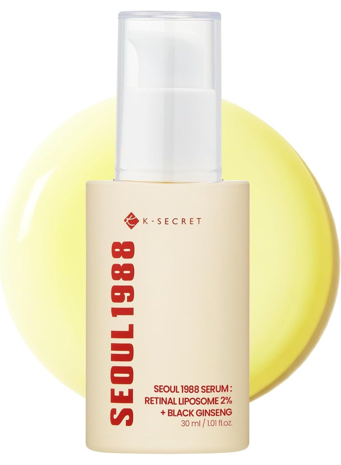 K-Secret Retinal Serum Seoul 1988 With Retinal Liposome 2 And Black Ginseng Extract Korean Skincare 30 ml