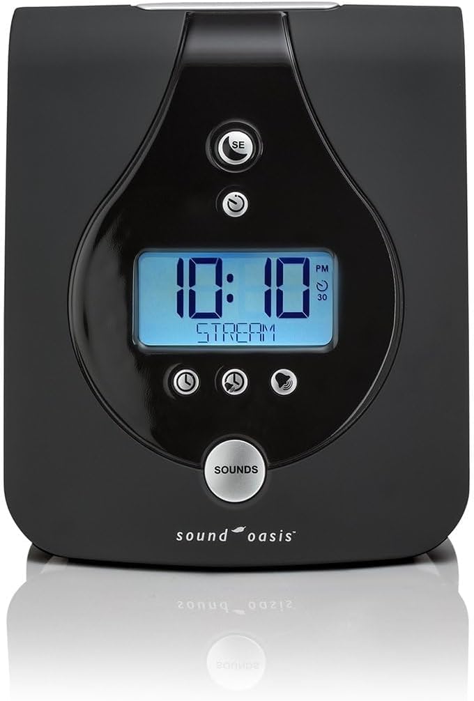 Sound Oasis Advanced Sleep Sound Machine, 24 Dr Developed Non-looping Relax, Sleep, Nature, Music Sounds - Delta, Alpha, Beta Brainwaves to Fall & Stay Asleep, Alarm with Chime, Auto-Off Sleep Timer