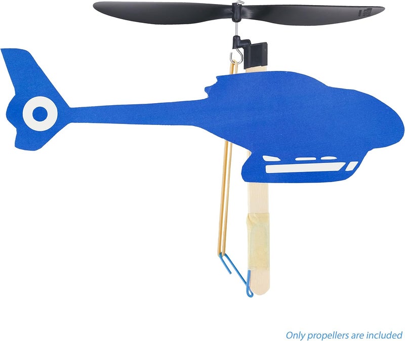 STEM Inventions 6-Inch Plastic Propellers, 30-Pack – Build Rubber Band Powered Planes, Helicopters, and Projects - Mounts onto Craft Sticks or Balsa Wood - Image 4