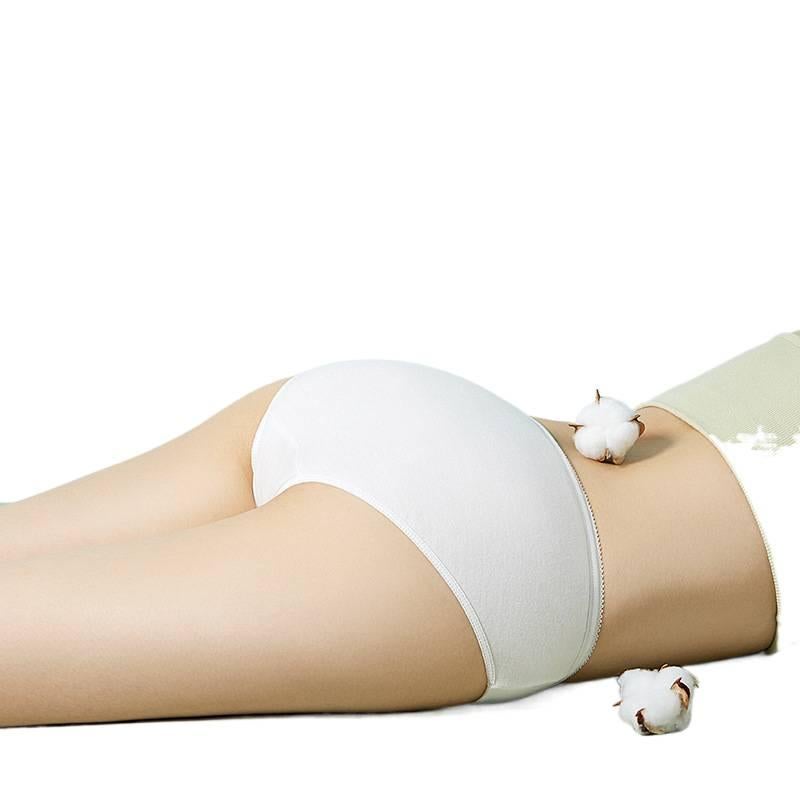 SK ملابس داخلية نسائية للاستعمال مرة واحدة، عبوة من 30 قطع، مقاس M للسفر من القطن - Image 4