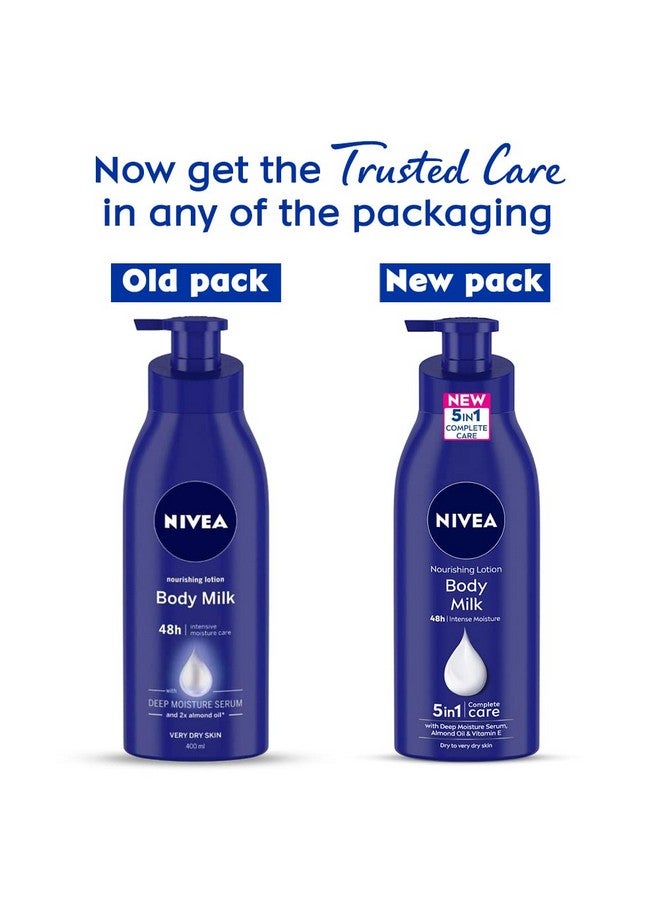 نيفيا لوشن الجسم المغذي من نيفيا بالحليب للعناية الغنية بالبشرة شديدة الجفاف، 400 مل - Image 2