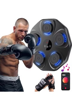 RATSAW Music Boxing Machine with Boxing Gloves Wall Mounted Smart Bluetooth Music Boxing Trainer Electronic Boxing Target Training Punching Equipment for Home Indoor and Gym  - Image 1