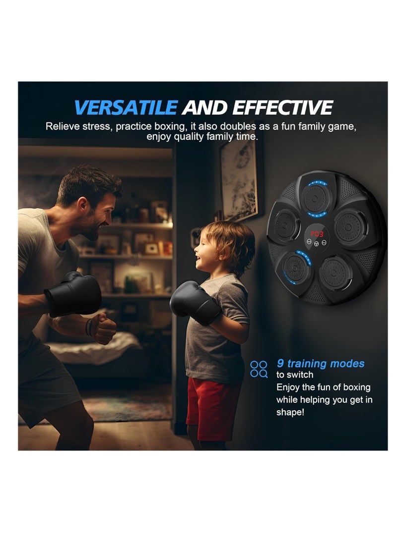 RATSAW Music Boxing Machine with Boxing Gloves Wall Mounted Smart Bluetooth Music Boxing Trainer Electronic Boxing Target Training Punching Equipment for Home Indoor and Gym  - Image 5