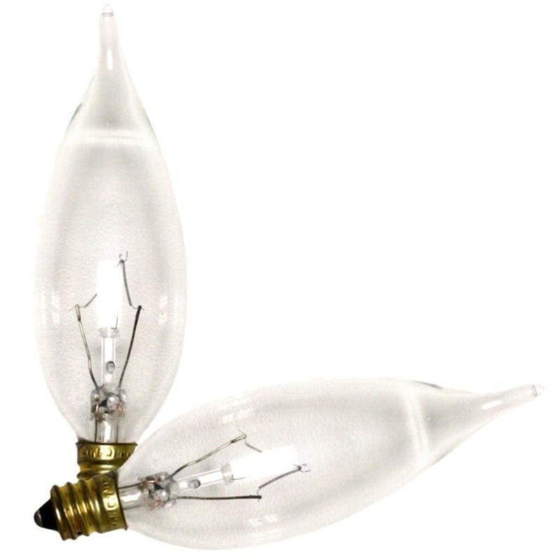 GE Lighting 76236 40 Watt Clear Candelabra Incandescent Light Bulb 2 Count
