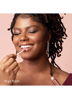 Mally Beauty Positively Plump Lip Gloss | High-Shine Hydrating Lightweight & Comfortable Wear, Mega Maple  - Image 4