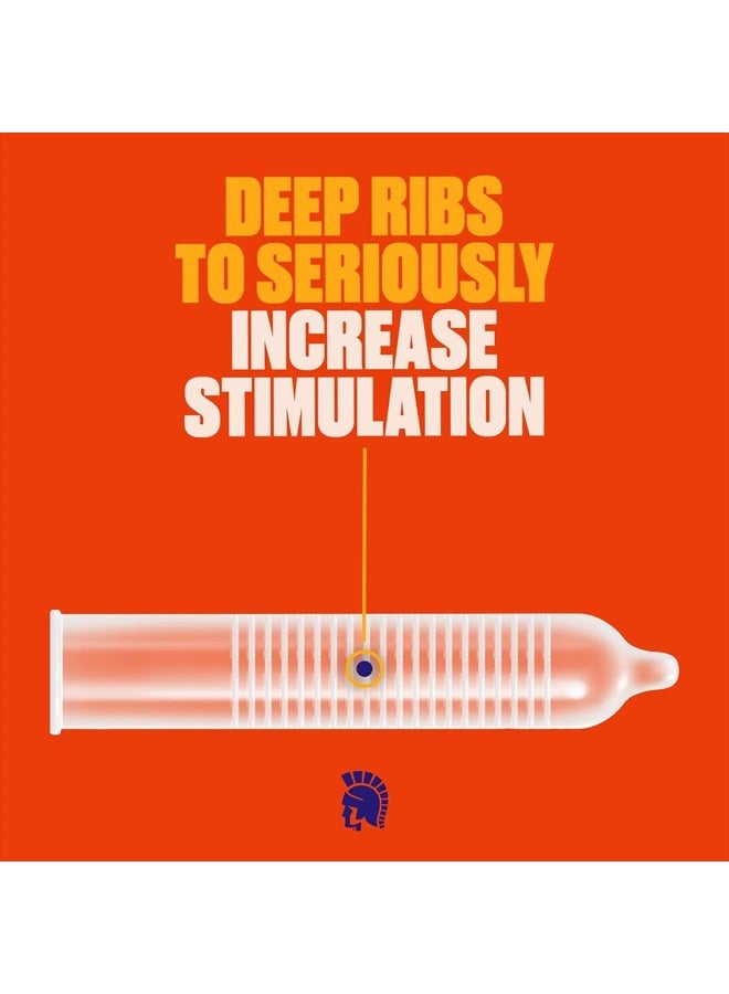 Trojan Ultra Ribbed Condoms For Ultra Stimulation, 36 Count, 1 Pack - Image 2