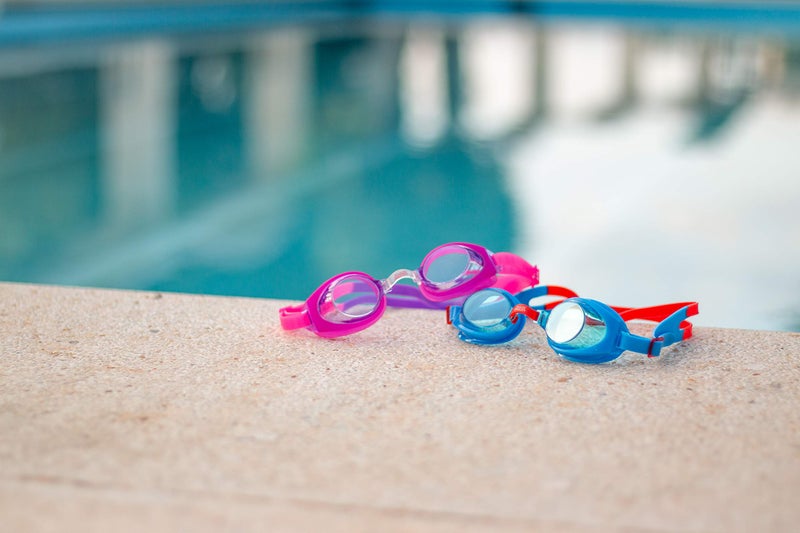 Zoggs Ripper Junior Kids UV Anti Fog Swimming Goggles (6-14 Years) Blue/Red - Image 3