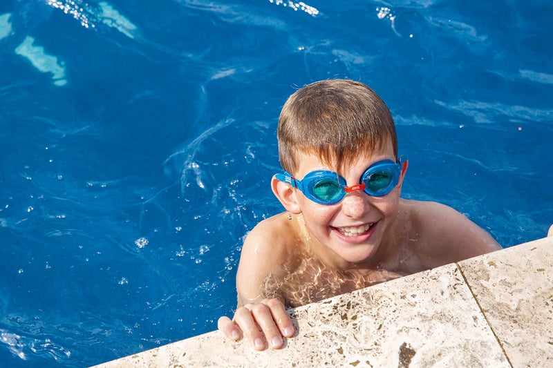 Zoggs Ripper Junior Kids UV Anti Fog Swimming Goggles (6-14 Years) Blue/Red - Image 4