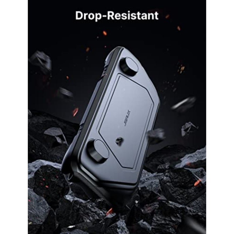 ModCase متوافق مع Steam Deck، وحالة PC0104 المعيارية مع صمام مروحة التبريد لـ Steam Deck OLED، وتشمل الملحقات حافظة واقية، وغطاء للوجه، ومروحة تبريد، ودعامة معدنية وحزام - Image 3