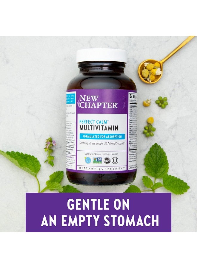 New Chapter Perfect Calm Multivitamin For Stress + Mood Support With B Vitamins + Holy + Lemon Balm + Organic Nongmo Ingredients Basil 144 Count (Pack Of 1) - Image 5