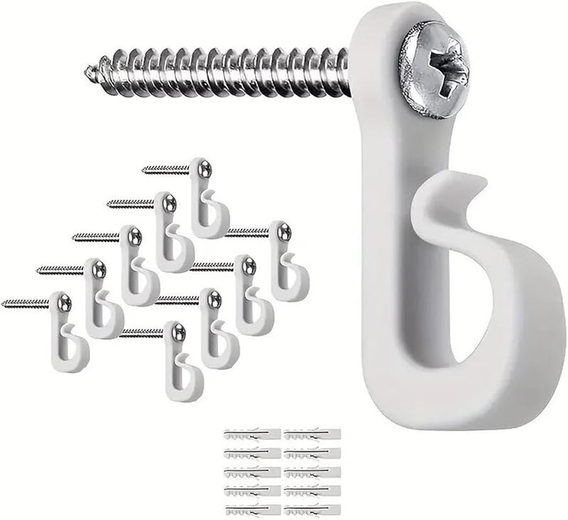 40 قطعة من خطاطيف البراغي للإضاءة الخيطية لتعليق النباتات والأواني ورياح الأجراس وأضواء الكريسماس - Image 2