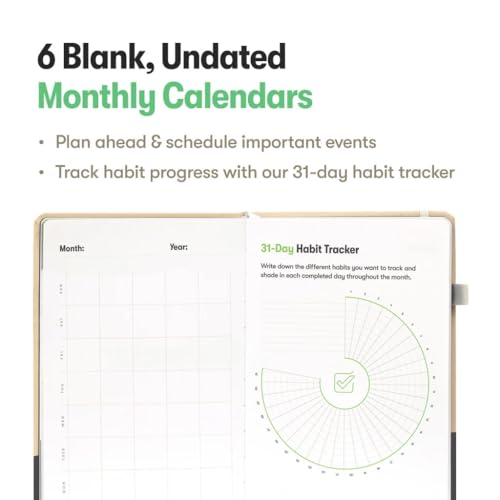 Habit Nest The Habit Nest Daily Planner,The Ultimate Undated A5 Planner. Plan each day to perfection, boost productivity, Organizer, and Habit Tracker Journal. - Image 4