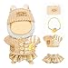 KIYEREE Clothes for Lububu 17cm DollsNO Doll for Lububu Doll Outfits with Accessories Suit for Lububu Cute Stylish Dress Up Set Easter Gifts Purple Dress - Image 2