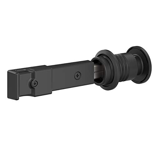 National Hardware N700-150 Barn Door Lock, 5" x 1-1/4" x 3/4", Matte Black - Image 1