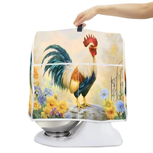 BVBOX Dust Cover Compatible with Stand MixerProtective Stand Mixer Cover with Pockets for Extra Accessories Chicken For 455 qt Mixer - Image 1