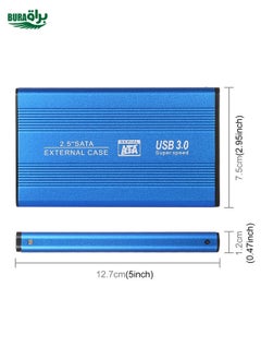 BURAQ Richwell SATA R2-SATA-500GB 500GB 2.5 inch USB3.0 Super Speed Interface Mobile Hard Disk Drive(Blue)  - Image 5