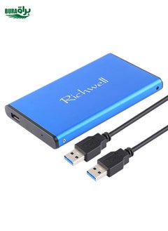 BURAQ Richwell SATA R2-SATA-500GB 500GB 2.5 inch USB3.0 Super Speed Interface Mobile Hard Disk Drive(Blue)  - Image 1