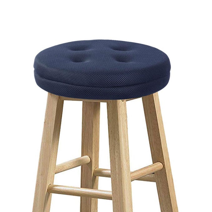 STOOL COVERS ROUND SUPER BREATHABLE ROUND BAR STOOL COVER SEAT CUSHION NAVY BLUE 12 ONE CUSHION ONLY