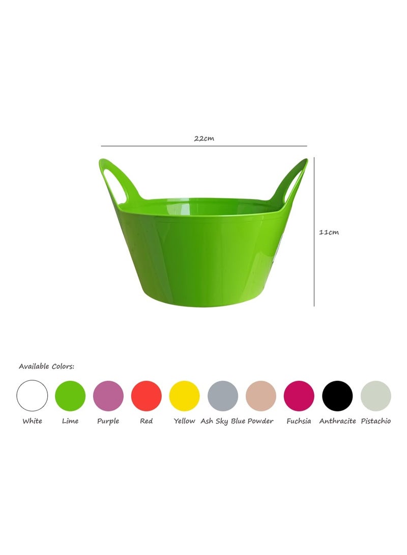 IDEL Indoor Plant Pots with Handles Jenny 3L,-22X11 – Durable Plastic Flower Pots in Multiple Colors – Stylish Indoor Gardening Planters for Home & Office - Made in Italy - by Idel - Image 3
