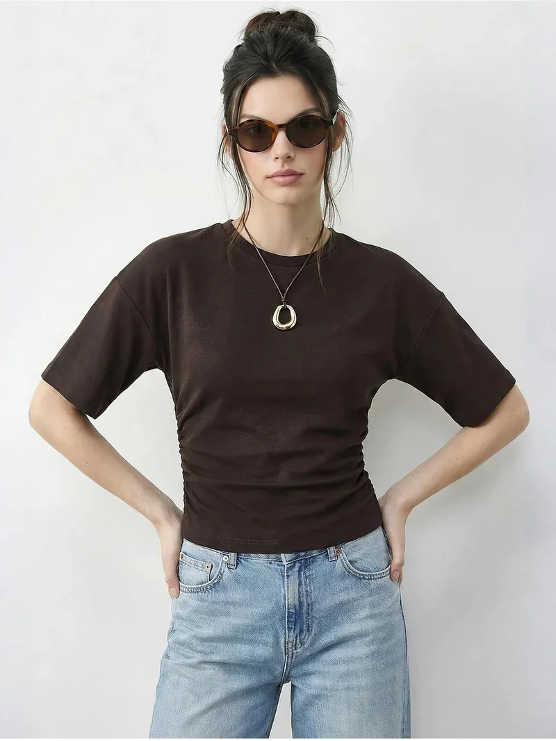 بيانكو لوتشي LUCCI Regular Fit Crew Neck T-Shirt