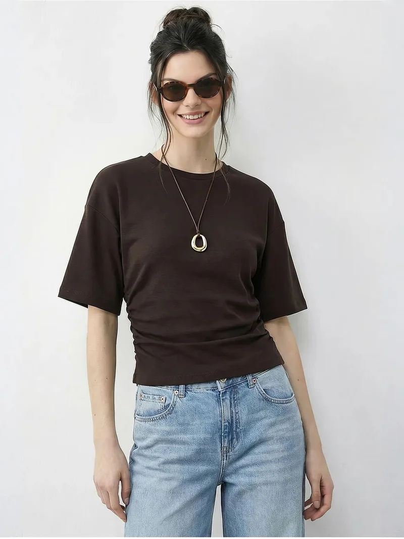 بيانكو لوتشي LUCCI Regular Fit Crew Neck T-Shirt