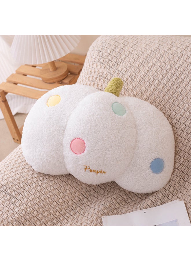 Cute Cloud Pillow Special-shaped Sofa Donut Pillow Living Room Bedroom Back Cushion Bay Window Bedside Pillow Girl-Specifications:Pumpkin-45cm-Color:40-50cm - Image 1