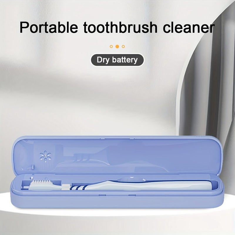 Portable White UVC Toothbrush Cleaner Box Automatic Ultraviolet Sanitizer Travel Home Protection Case - Image 4