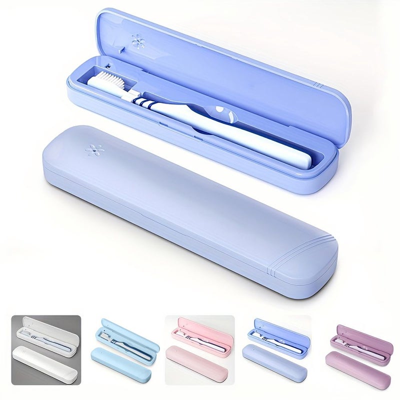 Portable White UVC Toothbrush Cleaner Box Automatic Ultraviolet Sanitizer Travel Home Protection Case - Image 3