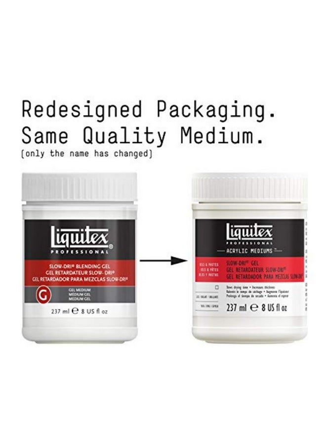 reeves liquitex professional slow-dri blending gel medium, 8-oz- Multi color  - Image 2