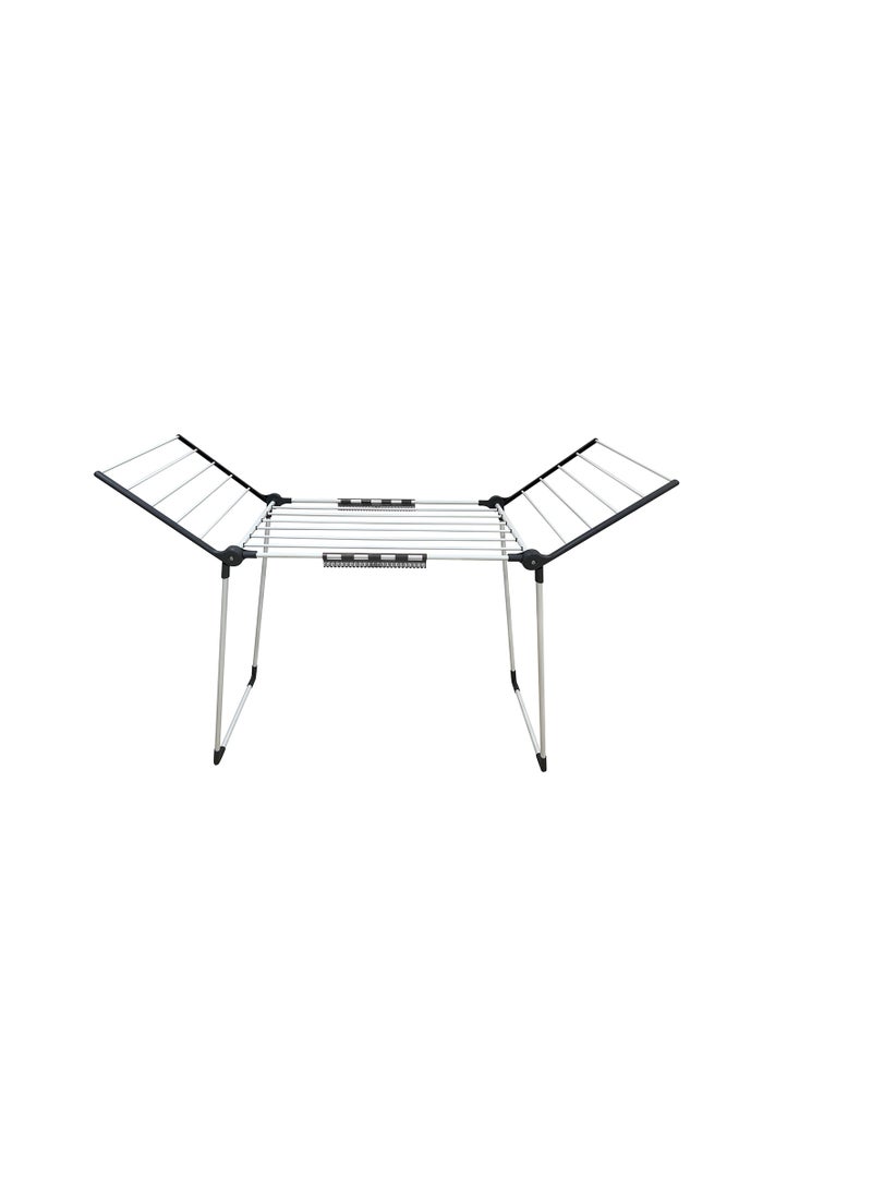 مجفف ملابس XXL RF12106 قضبان وإطار حديدي مقاوم للصدأ تصميم أنيق مساحة تجفيف واسعة قاعدة قوية -