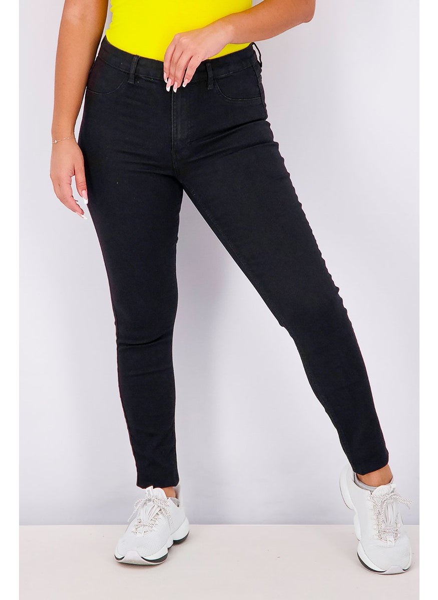 Women Mid Waist Skinny Jeans, Black - pzsku/ZD484E5BFD2CD48982F12Z/45/_/1732780796/c1033ac1-00bb-4c06-ba8d-798db6066d7e