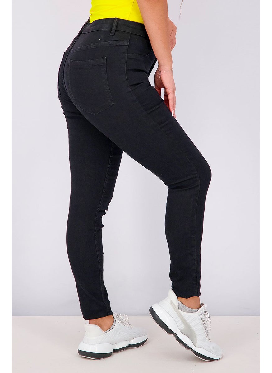 Women Mid Waist Skinny Jeans, Black - pzsku/ZD484E5BFD2CD48982F12Z/45/_/1740495420/fd0782b7-90dd-405e-b53e-f2150e09b4c8