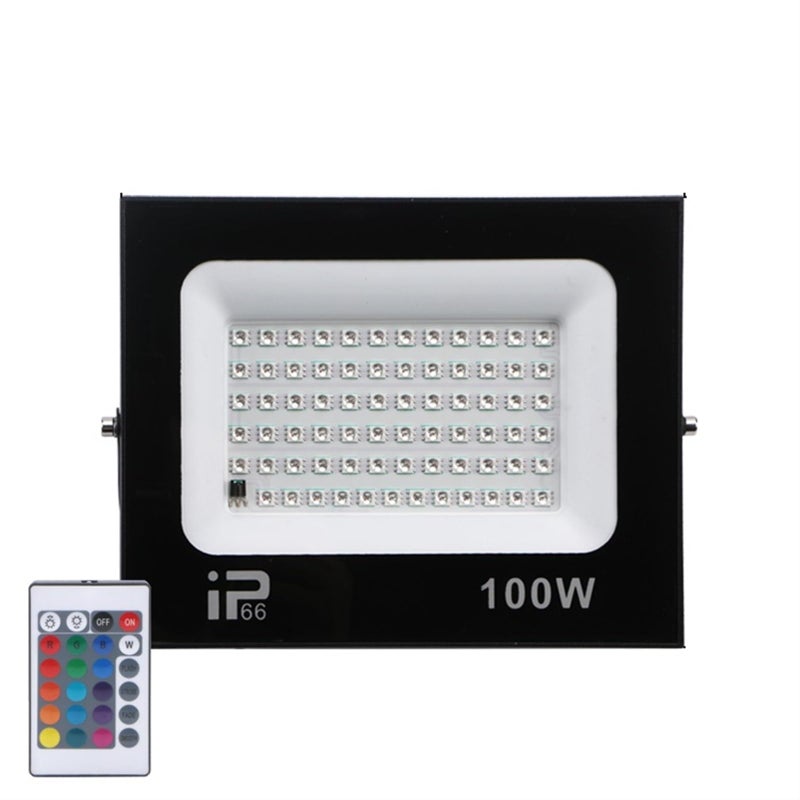 RGB And Cold Light 100W IP66 Waterproof Outdoor Flood Light Wall Lamp Landscape Lighting - Image 2
