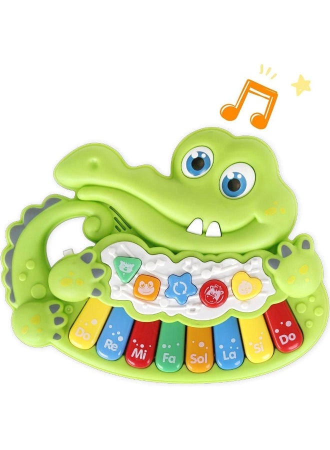 Supwell Crocodile Musical Piano Toys for Baby and Toddler - Image 1