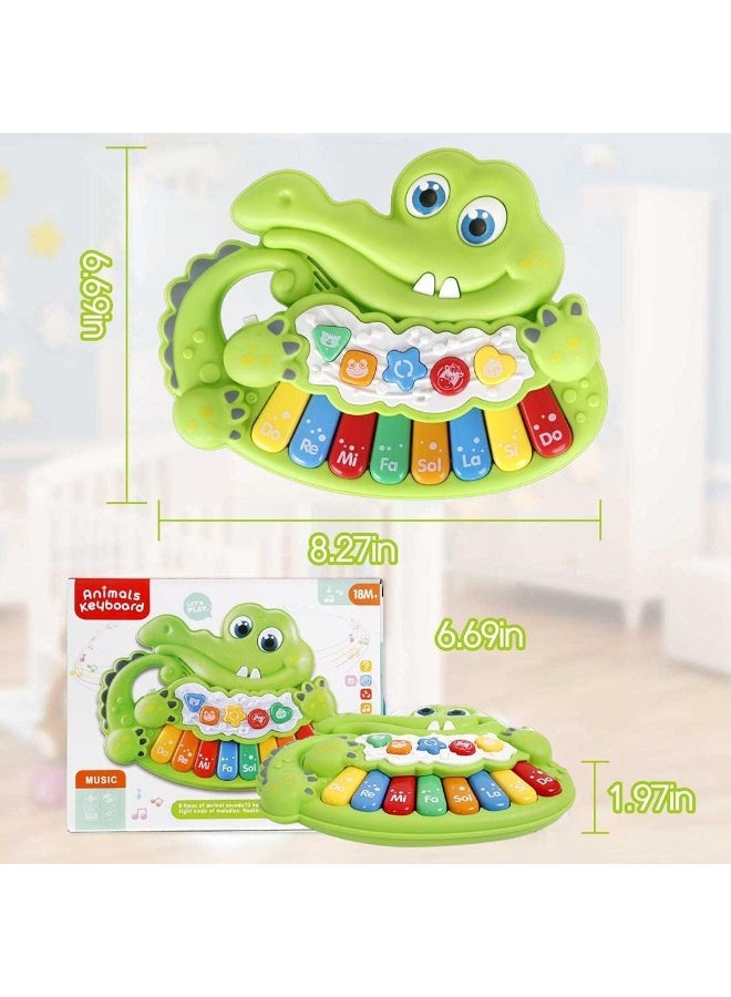 Supwell Crocodile Musical Piano Toys for Baby and Toddler - Image 5
