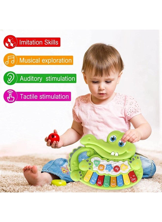 Supwell Crocodile Musical Piano Toys for Baby and Toddler - Image 4