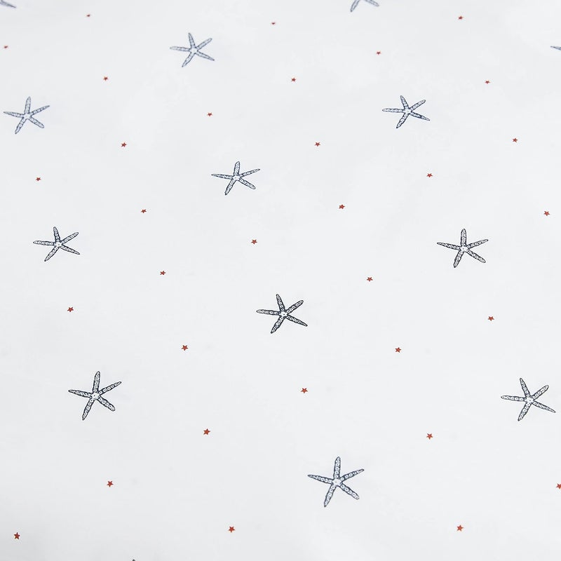 - Percale Collection - Bed Sheet Set - 100% Cotton, Crisp & Cool, Lightweight & Moisture-Wicking Bedding, Twin, Star Spangled Coastal - Image 5