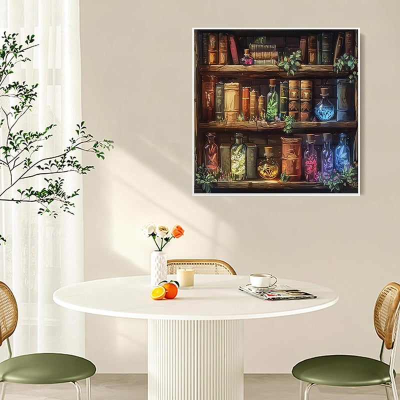 AIBOERL Diamond Painting Kits for Adults -Books DIY 5D Diamond Art Kits Full Drill Diamond Dots Paintings with Diamonds Gem Art and Crafts Home Decor ã€13.78x13.78inchã€‘ - Image 2